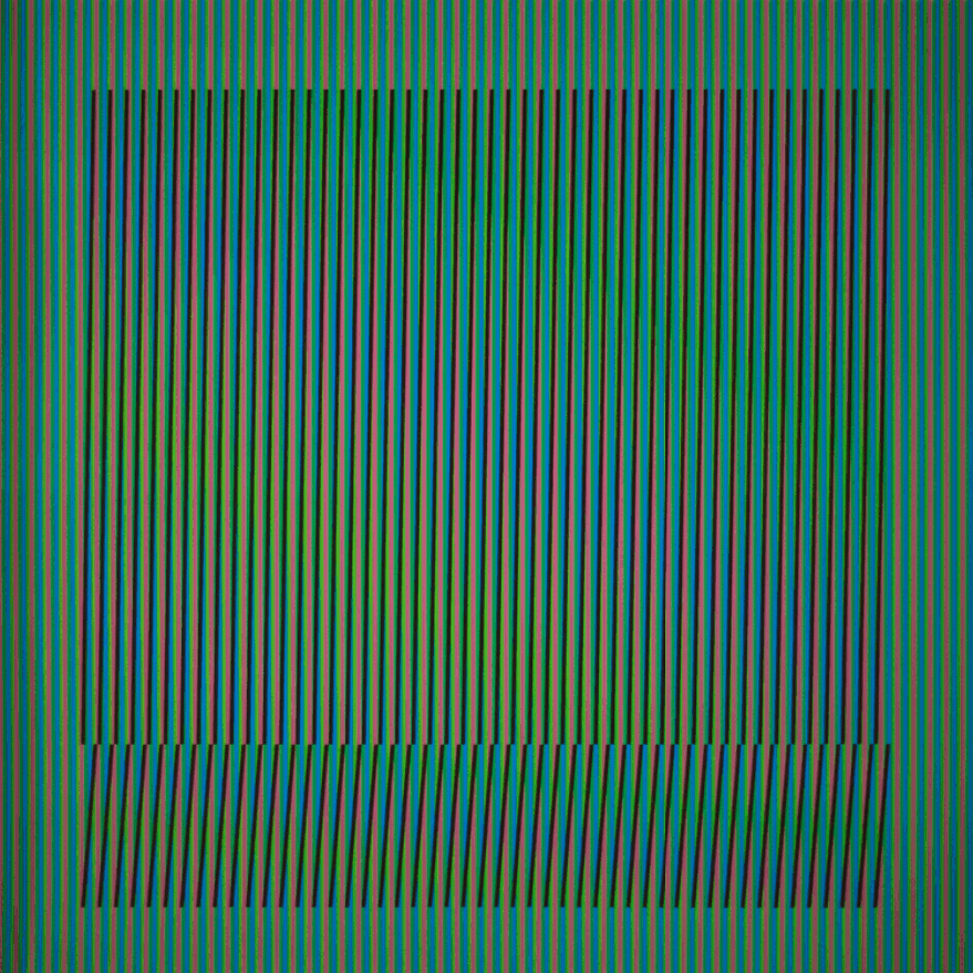 Carlos Cruz-Diez, ‘Induction Chromatique a Double Frequence Orinoco IV’, 2018, Print, Lithograph, null,