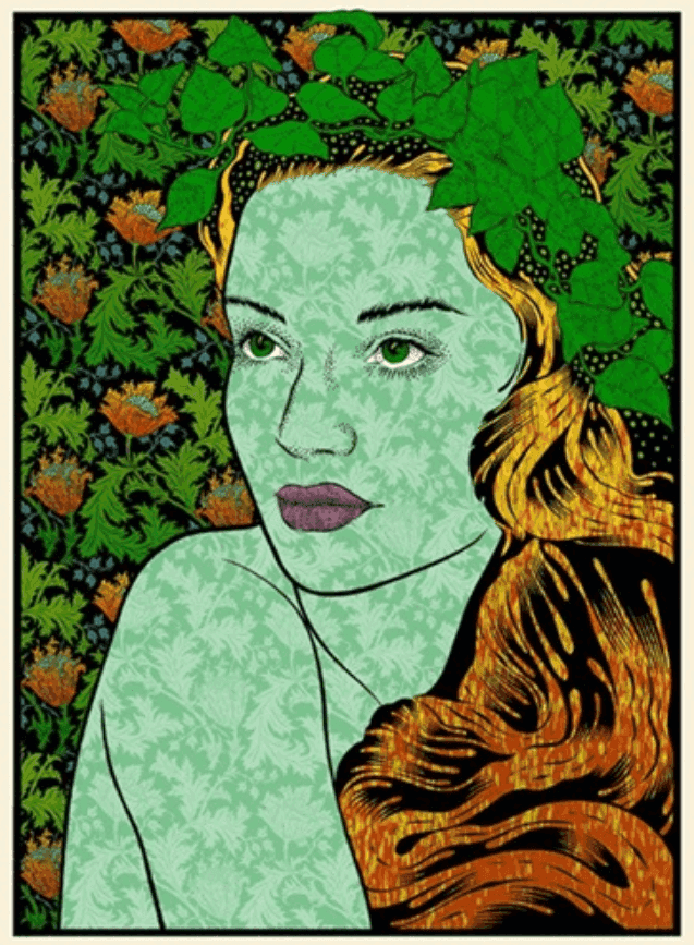 Chuck Sperry, ‘Daphne’, 2014, Print, 7 color screen print on oak panel, null, Numbered