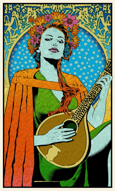 Chuck Sperry, ‘Terpsichore’, 2016, Print, 7 colors on white oak panel, null, Numbered