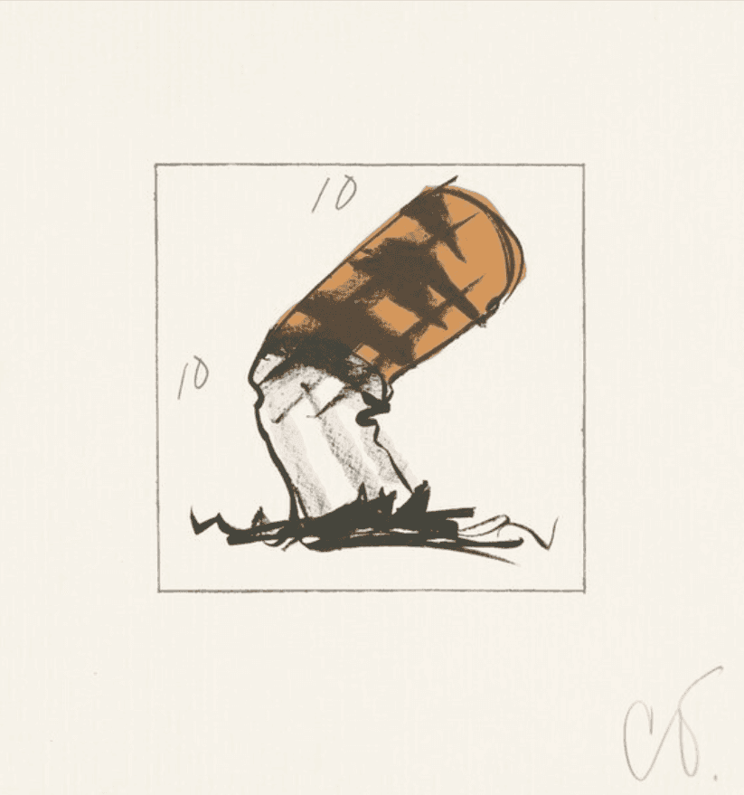 Claes Oldenburg, ‘Butt for Gant’, 1990, Print, Color lithograph, null, Numbered