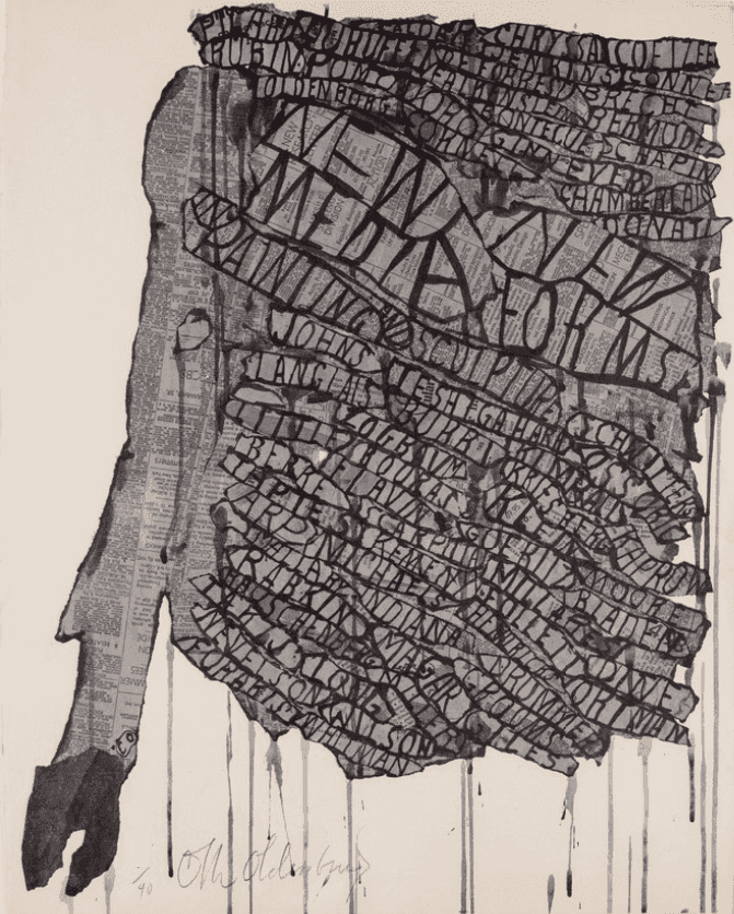 Claes Oldenburg, ‘New Media Forms’, 1959, Print, Offset lithograph, null, Numbered