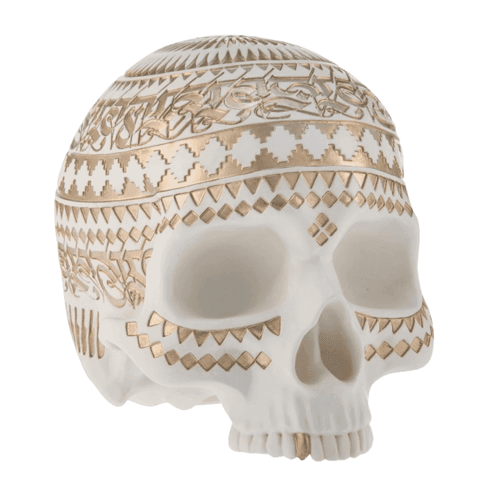 Cryptik, ‘Memento Mori Skull (White)’, 2018, Sculpture, Painted cast high impact resin, null,