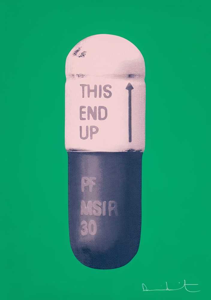Damien Hirst, ‘The Cure (Emerald Green / Powder Pink / Victorian Purple)’, 10-08-2014, Print, Screenprint on Somerset Tub Sized 410gsm, Paul Stolper Gallery, Numbered