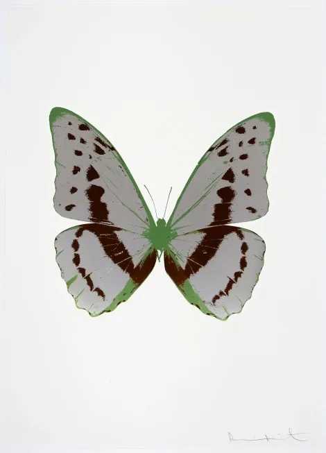 Damien Hirst, ‘The Souls III - Sliver Gloss - Chocolate - Leaf Green’, 2010, Print, 2 colour foil block on 300gsm Arches 88 archival paper., Paul Stolper and Other Criteria, Numbered