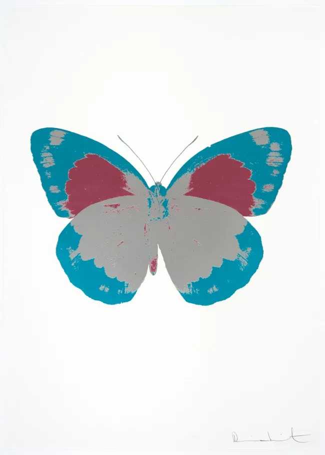 Damien Hirst, ‘The Souls II - Silver Gloss - Topaz - Loganberry Pink’, 2010, Print, 2 colour foil block on 300gsm Arches 88 archival paper., Paul Stolper and Other Criteria, Numbered