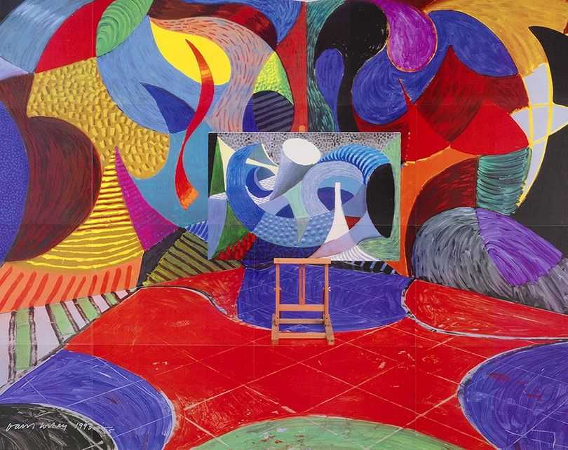 David Hockney, ‘Painted Environment III’, 1994, Print, Laser print in colors, on sixteen joined sheets of Parsons linen paper, null, Numbered