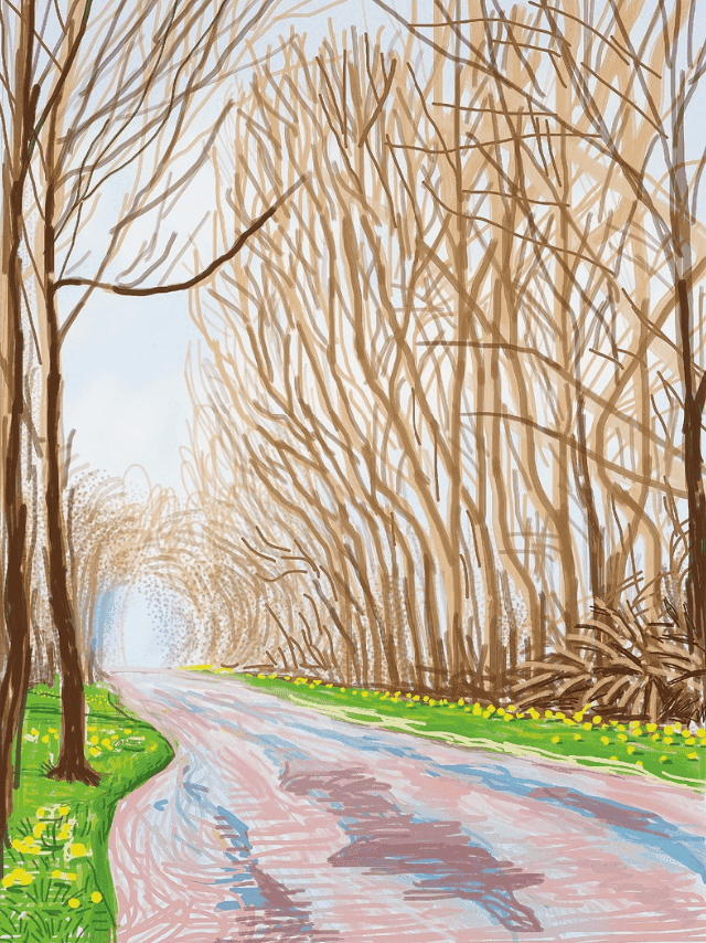 David Hockney, ‘The Arrival Of Spring In Woldgate East Yorkshire 1st April 2011’, 2011, Print, iPad drawing in colours on wove paper, null, Numbered