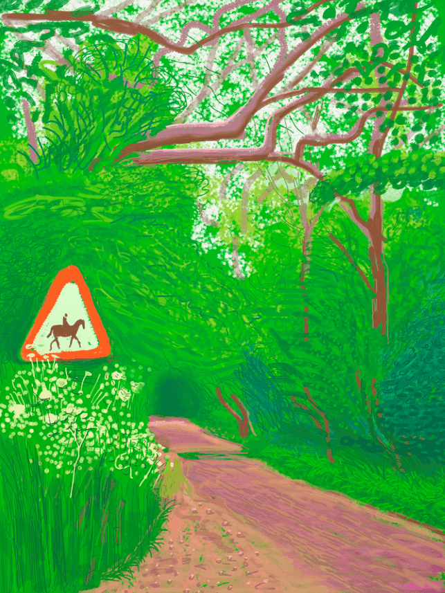 David Hockney, ‘The Arrival Of Spring In Woldgate East Yorkshire 30th May 2011’, 2011, Print, iPad drawing in colours on wove paper, null, Numbered