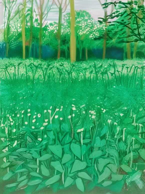 David Hockney, ‘The Arrival Of Spring In Woldgate East Yorkshire 6th May 2011’, 2011, Print, iPad drawing in colours on wove paper, null, Numbered