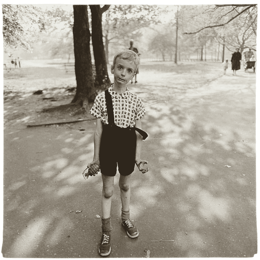 Diane Arbus, ‘Child With a Toy Hand Grenade in Central Park, N.Y.C.’, 1962, Print, Gelatin silver print, null, Dated