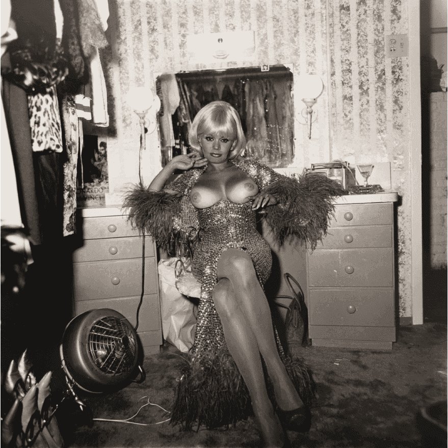 Diane Arbus, ‘Topless Dancer in Her Fressing Room, San Francisco, CA ’, 1968, Print, Gelatin silver print, null, Dated