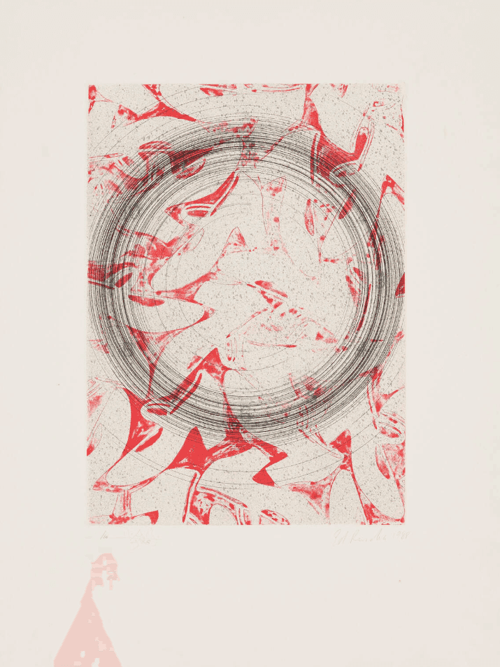 Ed Ruscha, ‘Zapato - Tiempo’, 1988, Print, Etching and aquatint in colors, null, Numbered, Dated