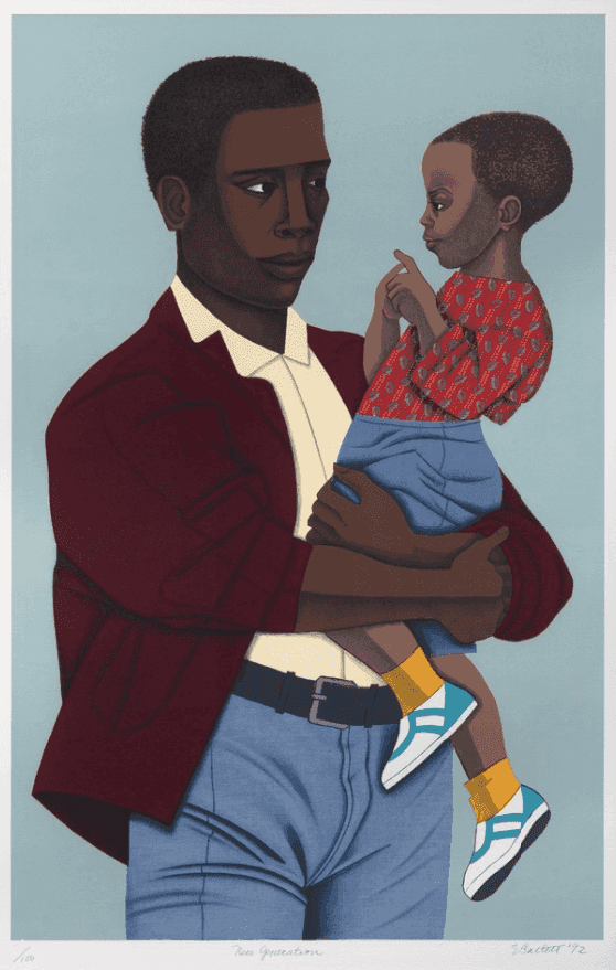 Elizabeth Catlett, ‘New Generation’, 1992, Print, Color lithograph, null, Numbered