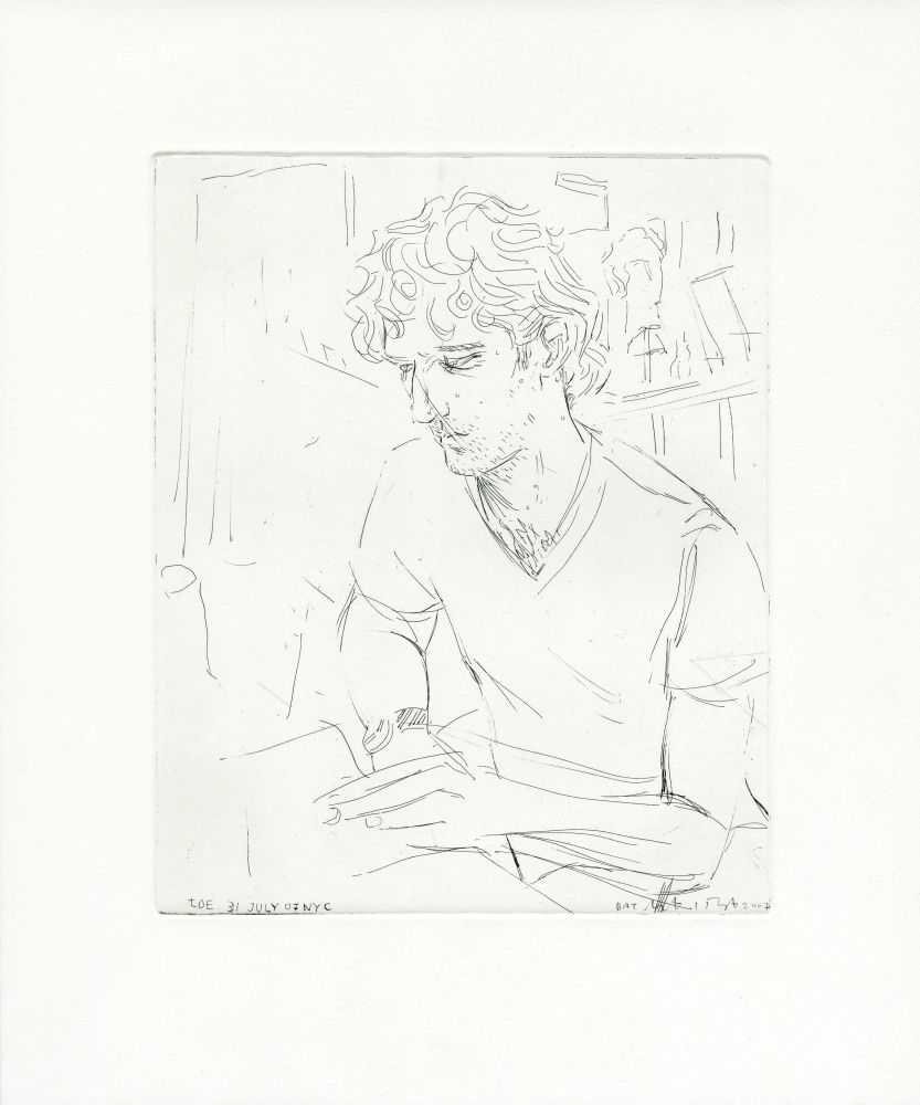 Elizabeth Peyton, ‘Joe’, 2007, Print, Etching, null, Numbered