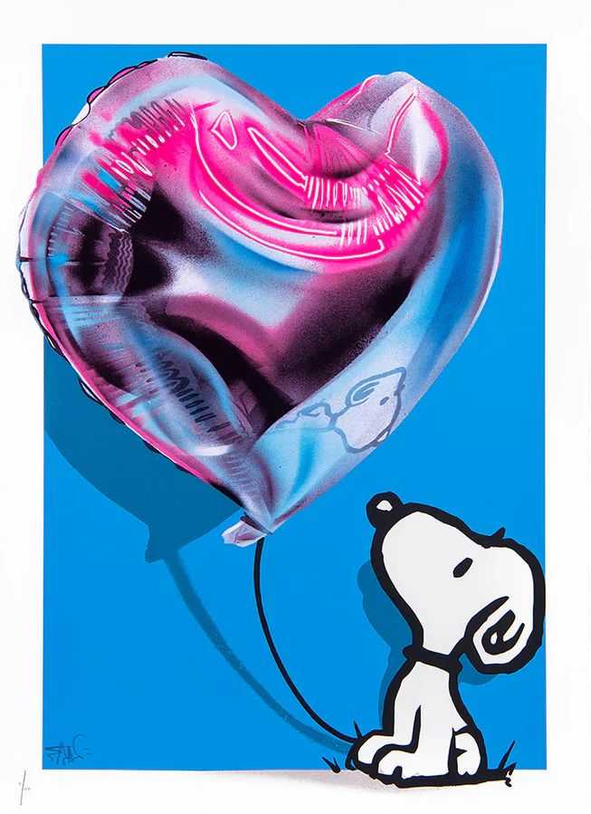 Fanakapan, ‘Believe in Dog’, 2023, Print, Giglee on 300 Sommerset Paper Debossed with Deckle edge, Graffitti Prints, Numbered