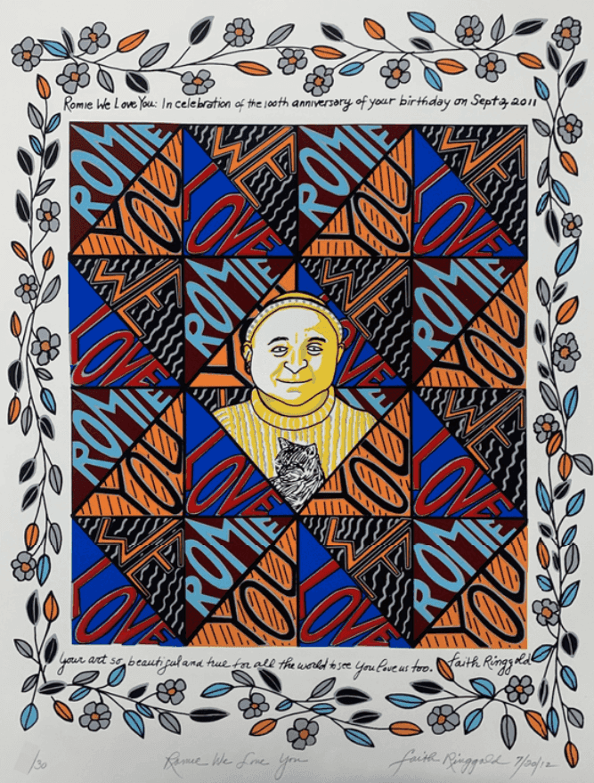 Faith Ringgold, ‘Rome We Love You ’, 2012, Print, Serigraph, Raven Editions,