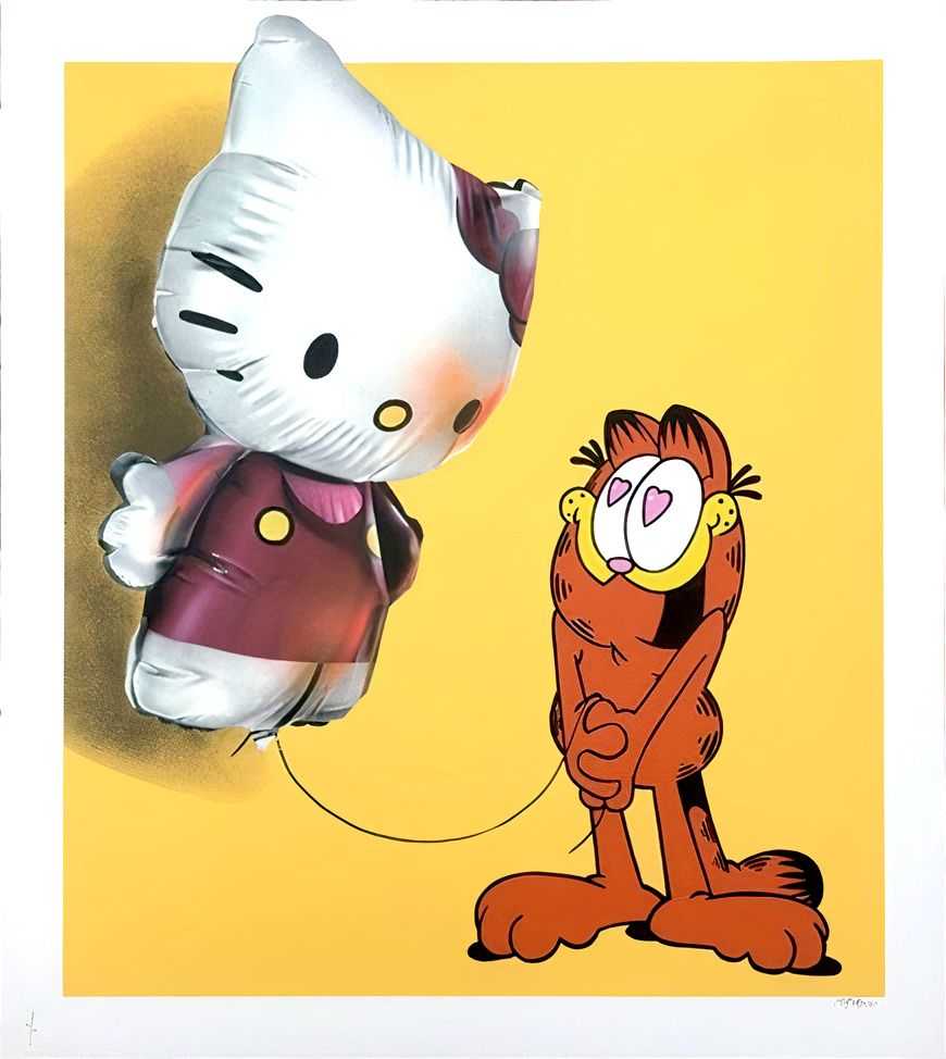 Fanakapan, ‘Hellooo Kitty (Mustard)’, 27-02-2020, Print, 26 Colour Screenprint On 300gsm somerset satin Paper, Graffiti Prints, Numbered