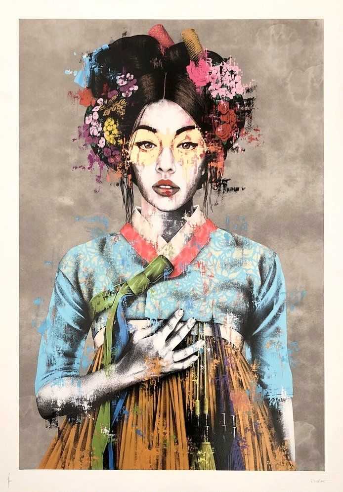 Fin DAC, ‘Sonyeo (Copper Leaf)’, 29-10-2020, Print, 24 Colour screenprint On 330 Gsm somerset satin Paper, Graffiti Prints, Numbered, Handfinished
