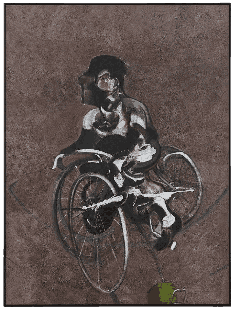 Francis Bacon, ‘Q1A Portrait of George Dyer Riding a Bicycle (Large)’, 2015, Print, Giclée print mounted on aluminium, framed, Heni, Numbered, Framed