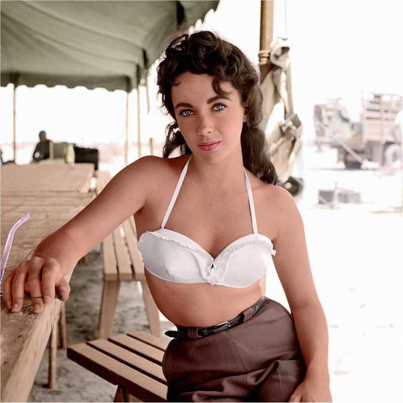 Frank Worth, ‘Elizabeth Taylor Behind the Scenes (Colour)’, 1956, Photography, Fine art print, null,