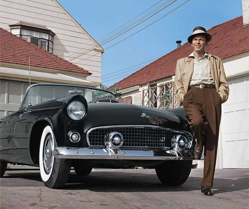 Frank Worth, ‘Frank Sinatra Standing with Thunderbird (Colour)’, 1955, Photography, Fine art print, null,