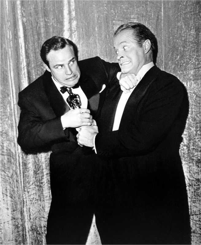 Frank Worth, ‘Marlon Brando and Bob Hope Fight Over Oscar’, 1954, Photography, Fine art print, null,