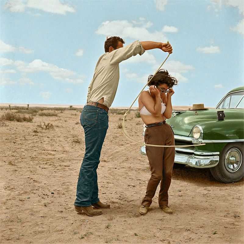 Frank Worth, ‘Rock Hudson Lassoing Liz Taylor On Set of Giant by Frank Worth’, 1955, Photography, Fine art print, null,