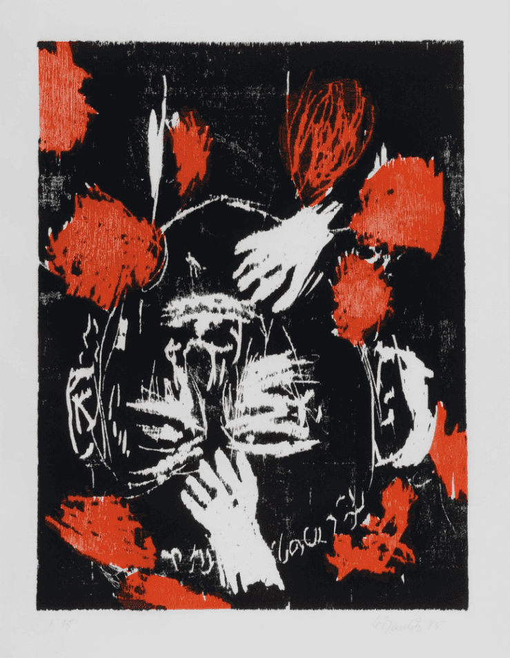 Georg Baselitz, ‘Hand Von Oben Nach Unten’, 1985, Print, Woodcut, null, Numbered, Dated