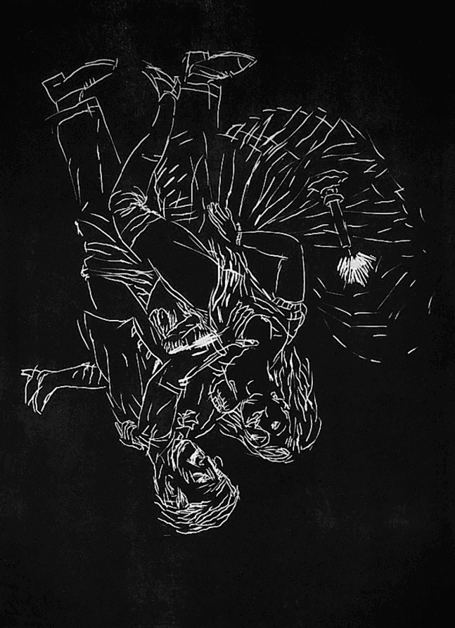 Georg Baselitz, ‘La Nuit mit Marie’, 2002, Print, Linocut on paper, null, Numbered, Dated