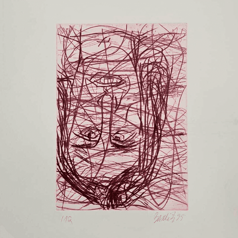 Georg Baselitz, ‘Schwester Rosa I’, 1996, Print, Etching, null, Numbered, Dated
