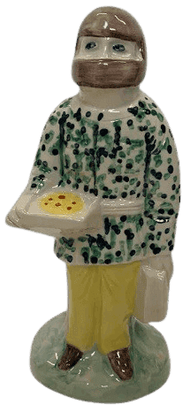 Grayson Perry, ‘Home Worker & Key Worker Staffordshire Figures 1’, 2021, Sculpture, Ceramic, Bristol Museum,