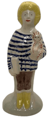 Grayson Perry, ‘Home Worker & Key Worker Staffordshire Figures 4’, 2021, Sculpture, Ceramic, Bristol Museum,
