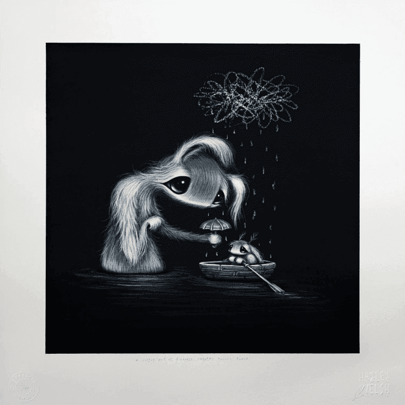 Hayley Welsh, ‘A Single Act Of Kindness Creates Endless Ripples’, 2024, Print, Etching on 330 gsm fine art paper, Graffiti Prints,