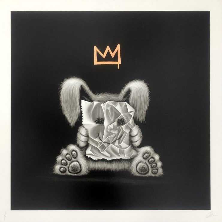 Hayley Welsh, ‘Today I'm Happy (Copper Leaf)’, 2020, Print, 8 Colour Screen Print On 300 Gsm Somerset satin Paper with Copper Leaf Crown, Graffiti Prints, Numbered