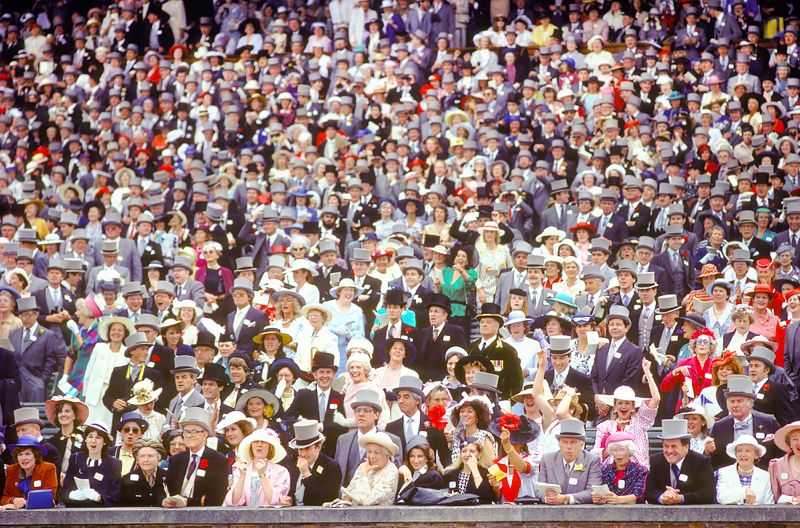 Homer Sykes, ‘Royal Ascot Crowd’, 1985, Photography, Archival Pigment print, null,