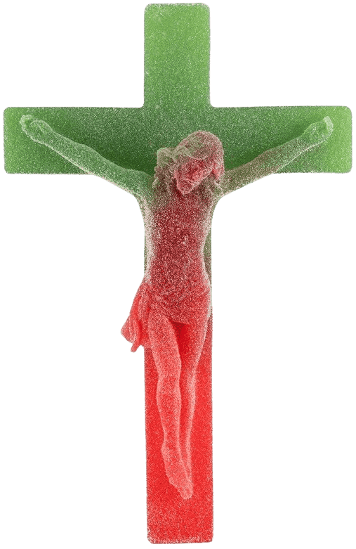 Imbue, ‘Sweet Jesus (Strawberry)’, 2019, Sculpture, Large cast resin crucifix with a translucent col, Imbue Source, Numbered