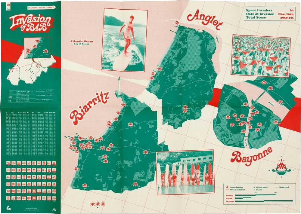 Invader, ‘Invasion of BAB Map’, 2025, Book, Offset lithograph., null,