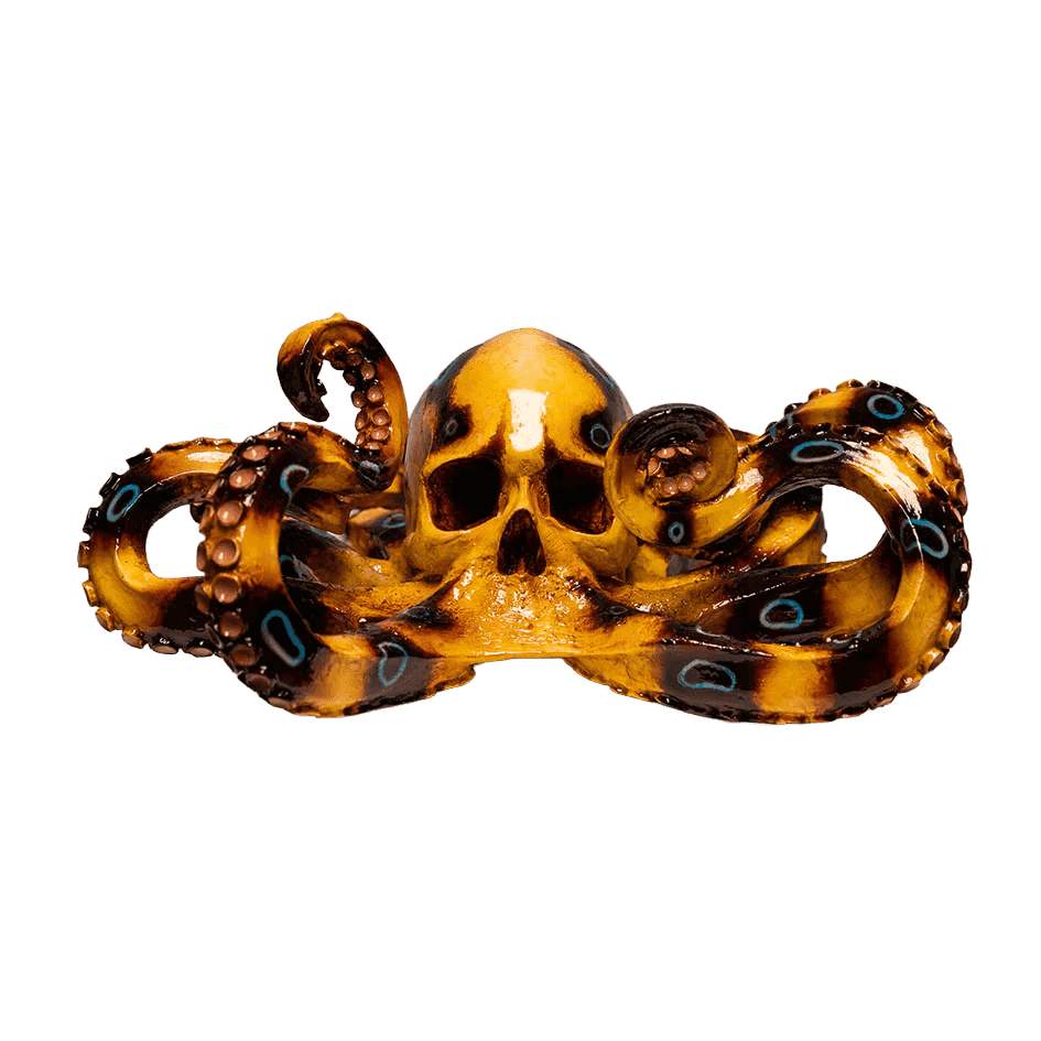 Jack Of The Dust, ‘The Blue Ringed Octoskull’, 2024, Sculpture, Cast Resin Sculpture, null, Numbered, Handfinished
