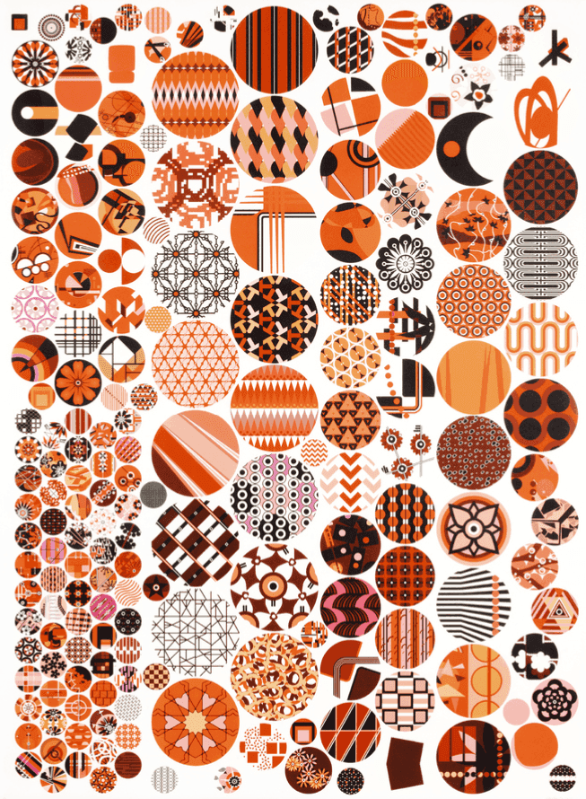 Jacob Hashimoto, ‘History of the Perpetual Patterns of Sleep I’, 2021, Print, UV cured ink on paper, null, Numbered