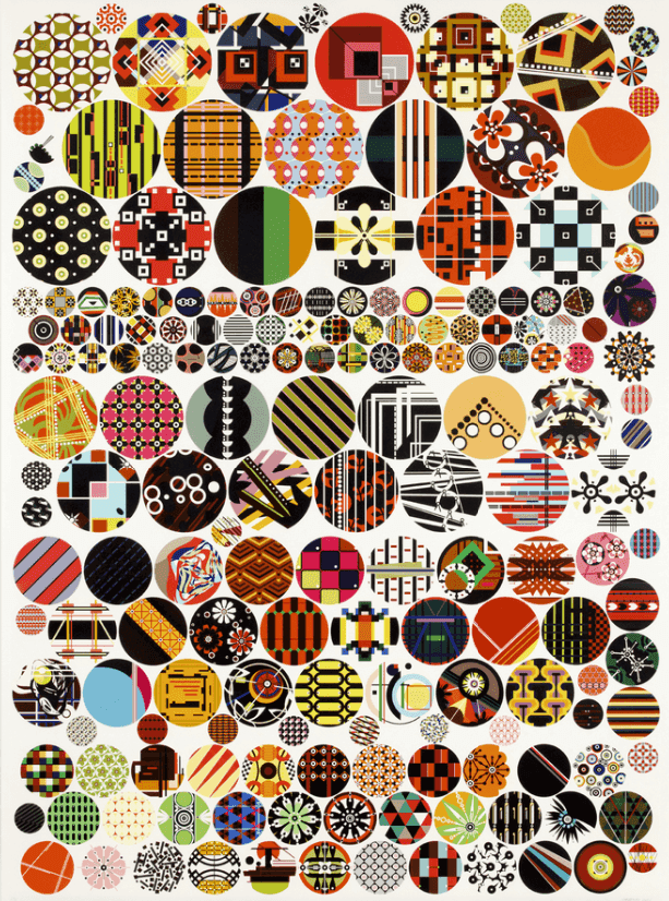 Jacob Hashimoto, ‘History of the Perpetual Patterns of Sleep V’, 2021, Print, UV cured ink on paper, null, Numbered