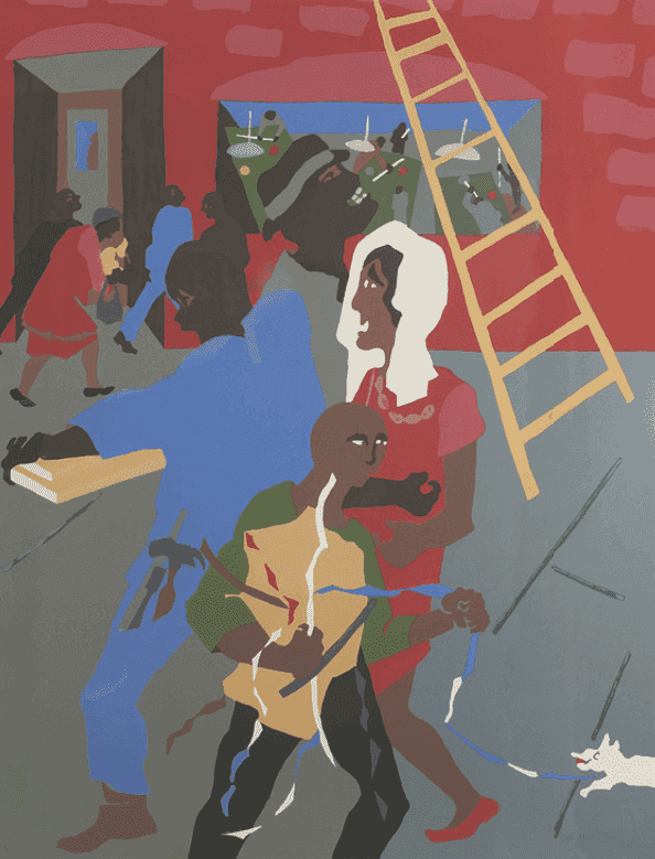 Jacob Lawrence, ‘On the Way’, 1990, Print, Color Lithograph, null, Numbered