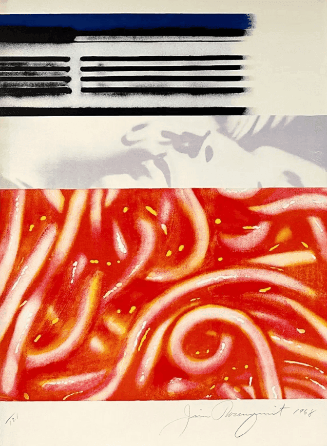 James Rosenquist, ‘Forehead I’, 1968, Print, Lithograph in colors on Arches paper, null, Numbered, Dated