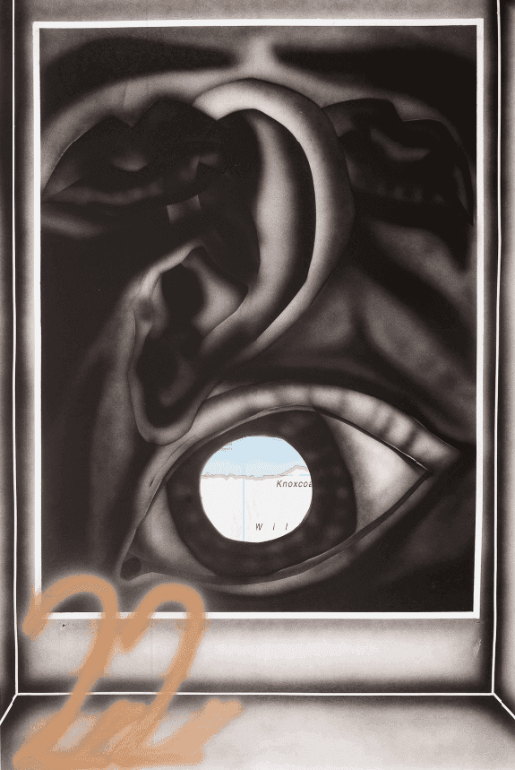 Jana Euler, ‘Die Individualisierte Editionsnummer Besichtigt Das Subjective Fenster (Bild) Und Guckt Auf Ein Stuck Der Welt’, 2013, Print, Offset print, collage, airbrush, null, Numbered, Dated