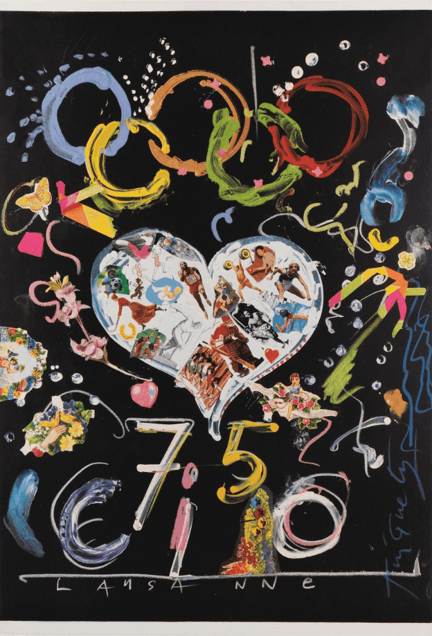 Jean Tinguely, ‘75th Anniversary of the International Olympic Committee’, 1990, Print, Silkscreen on paper, International Olympic Committee, Numbered