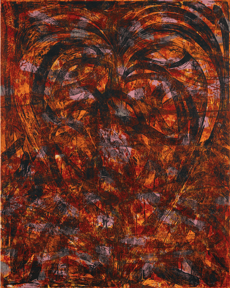 Jim Dine, ‘Darkness in the Laughter’, 2018, Print, Woodcut on Arches 400 gsm mounted onto Dirk Weber bookwhite 315 gsm paper, Cristea Roberts Gallery, Numbered