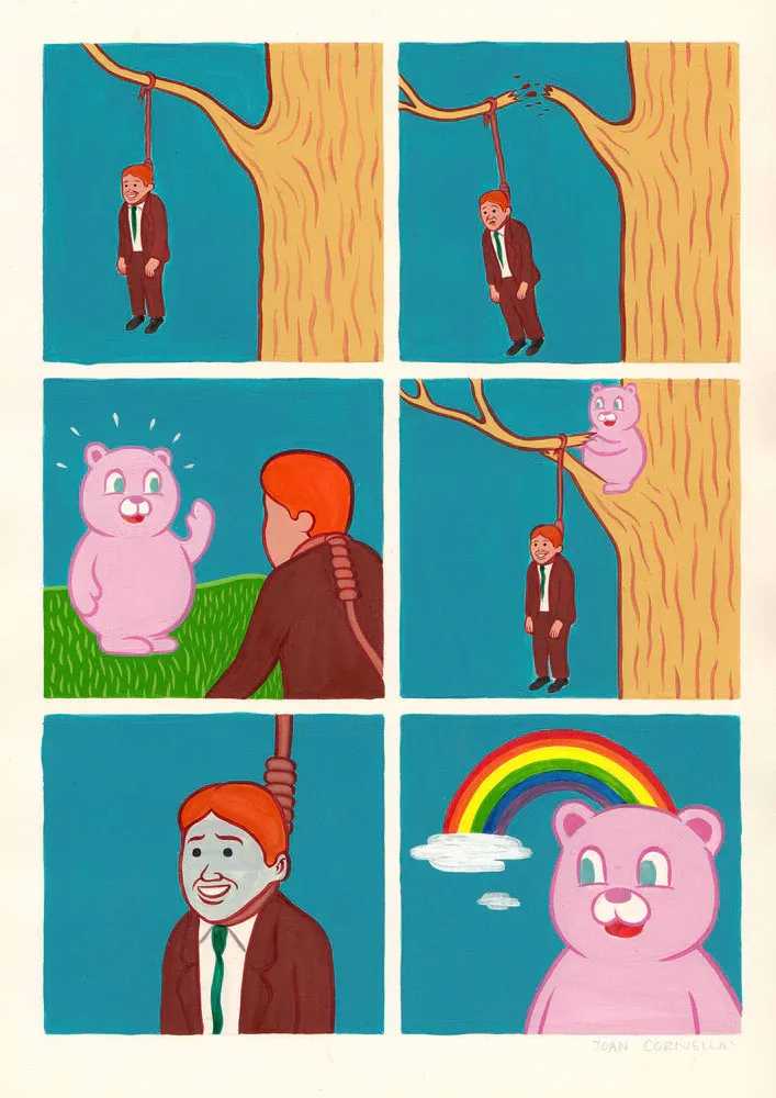 Joan Cornella, ‘Mr. Rainbow’, 2013, Print, Pigment on Watercolour Radiant White 190gsm, Self-released, Numbered