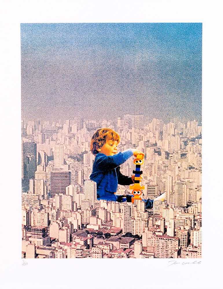 Joe Webb, ‘Building Blocks’, 04-06-2018, Print, Silkscreen and Diamond Dust on Naturalis Matt 330gsm paper, Self-released, Numbered