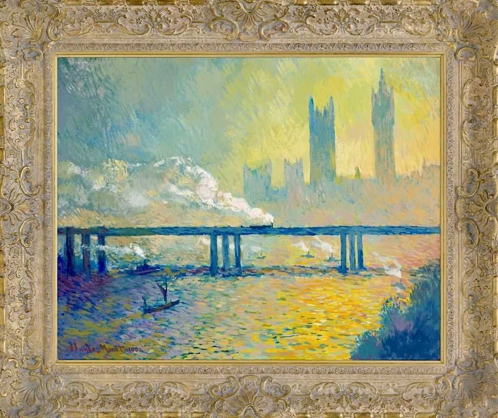 John Myatt, ‘Charing Cross Railway Bridge in the style of Claude Monet’, 2012, Print, Fine Art Print, Castle Fine Art, Numbered