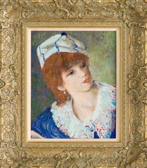 Study For Girl At A Boating Party 1880 (In The Style Of P.A. Renoir)