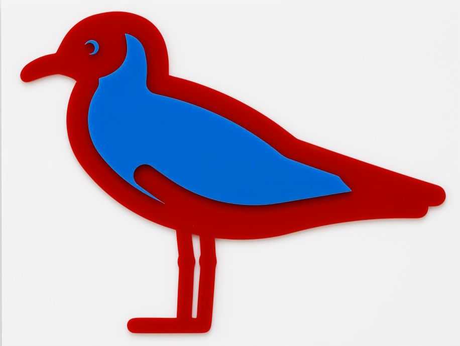 Julian Opie, ‘Black Headed Gull from Small Birds’, 2020, Print, Mixed Media, null,